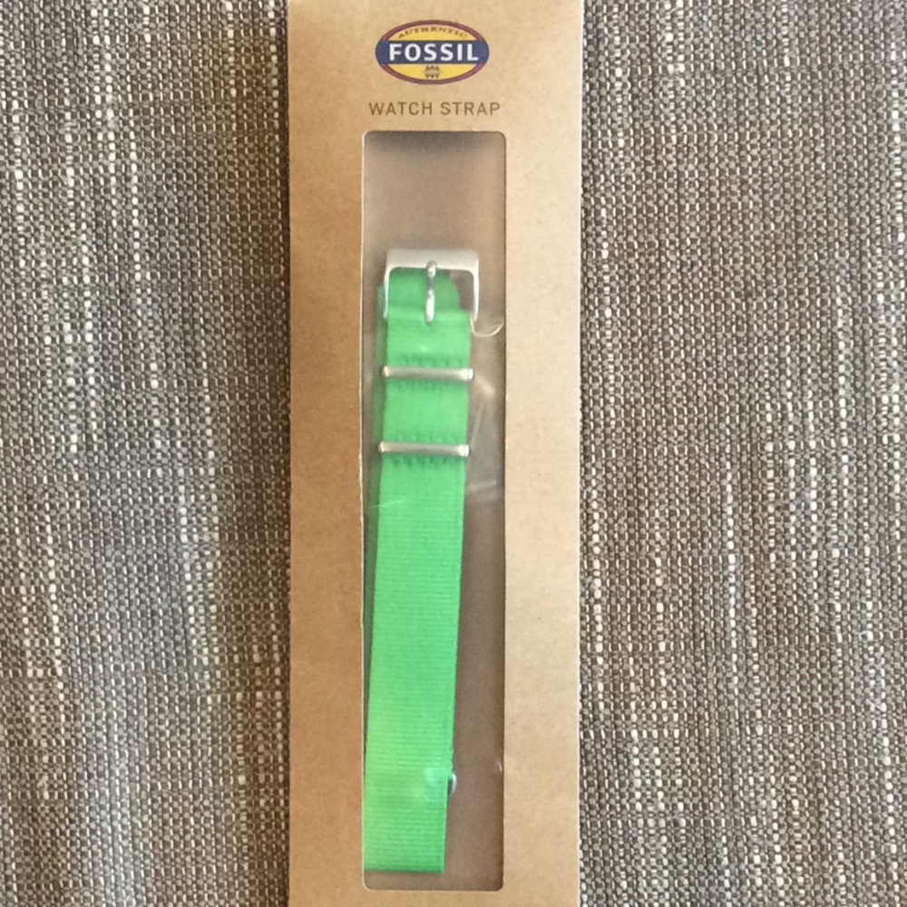 Fossil 18mm Green Field Watch Strap
